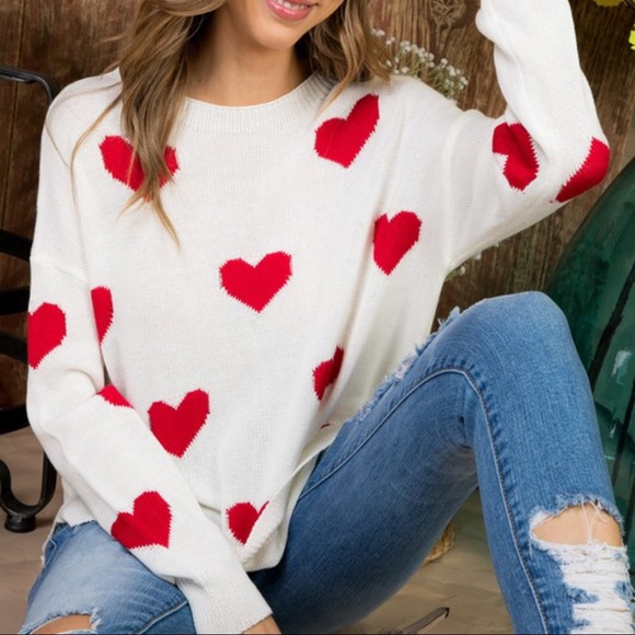 1 LEFT‼️Eat Your Heart Out Sweater - Picture 2 of 8